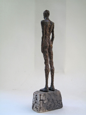 kl. Stehende, Bronze, 2014, 19x3,7x3cm